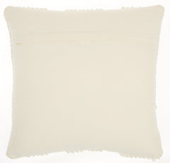 Ivory Textured Diamonds Throw Pillow