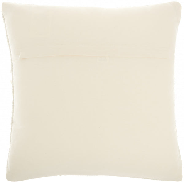 Ivory Textured Broken Stripes Throw Pillow