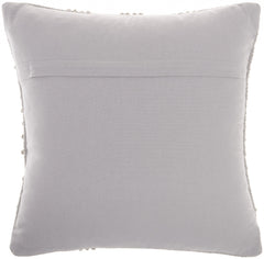 Light Gray Textured Broken Stripes Throw Pillow