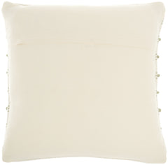 Sage and Ivory Textured Stripes Throw Pillow