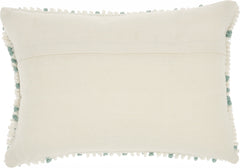 Light Blue Dotted Lumbar Pillow
