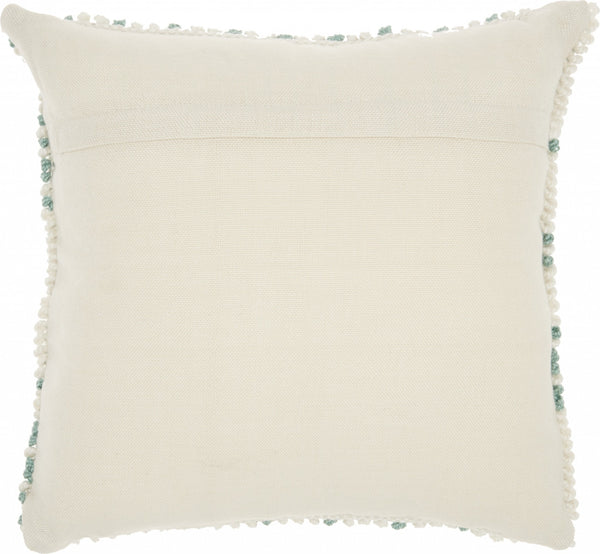 Light Blue Dotted Throw Pillow