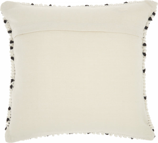 Black Dotted Throw Pillow
