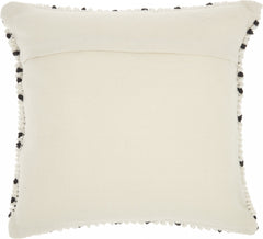 Black Dotted Throw Pillow