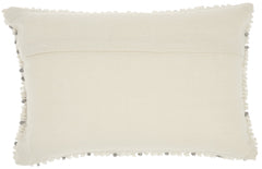 Light Gray Dotted Lumbar Pillow