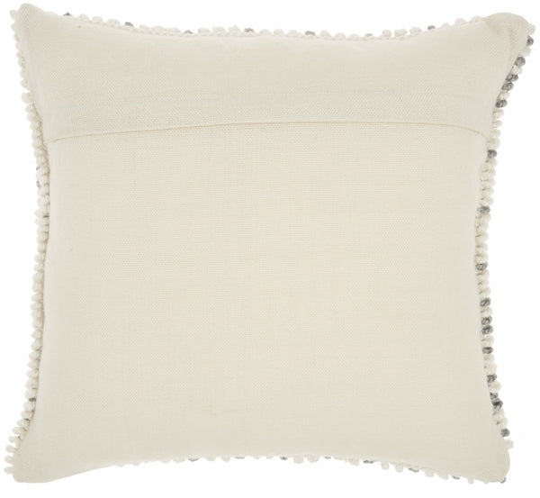 Light Gray Dotted Throw Pillow