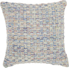 Multicolor Woven Fabric Throw Pillow