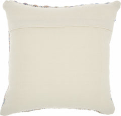 Multicolor Woven Fabric Throw Pillow