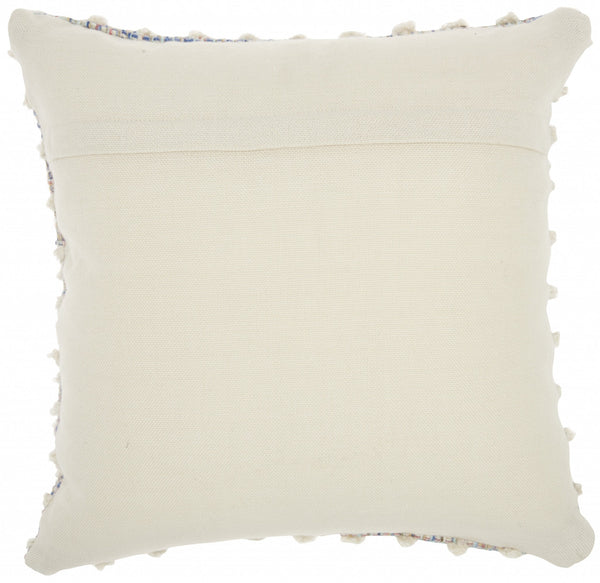 Multicolor Woven Detailed Throw Pillow