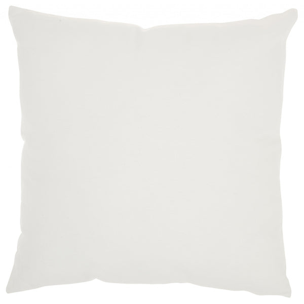 Green and Ivory Tropical Leaves Throw Pillow