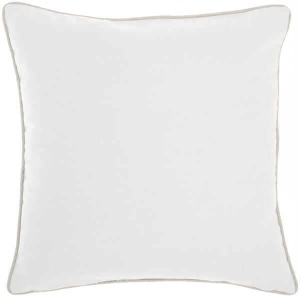 Embroidered Floral Detail Throw Pillow