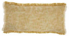 Mustard Hand Woven Throw Pillow