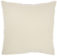 Boho Handcrafted Black Ivory Accent Throw Pillow