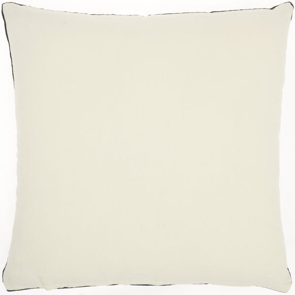 Solid Black Casual Throw Pillow