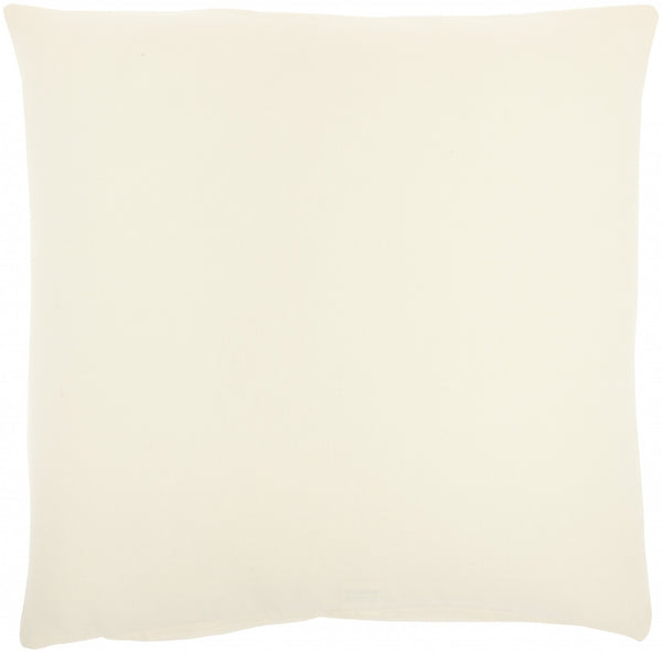Solid Ivory Casual Throw Pillow