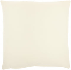 Solid Ivory Casual Throw Pillow