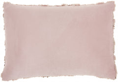 Stylish Handcrafted Blush Accent Throw Pillow