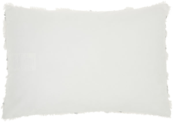 Stylish Handcrafted White Accent Throw Pillow