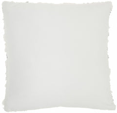 Sequined White  Accent Throw Pillow