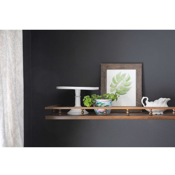 12" x 24" Rustic Farmhouse Espresso Wood Frame