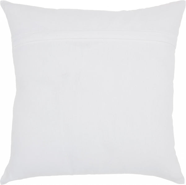 White and Teal Groovy Llama Throw Pillow