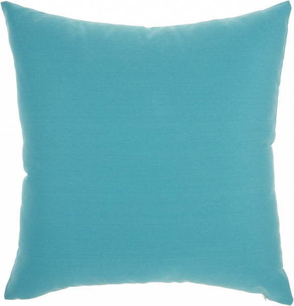 Bright Blue Butterfly Print Throw Pillow