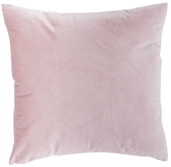 Light Pink Throw Pillow with Sequin Stripe