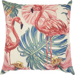 Flamingo Fun Throw Pillow