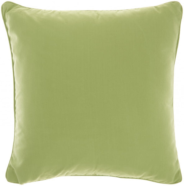 Light Green Velour Throw Pillow