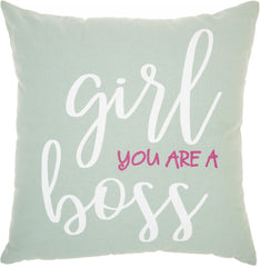 Girl You Are A Boss Throw Pillow