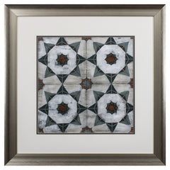 Verdigris Tile II Framed Art
