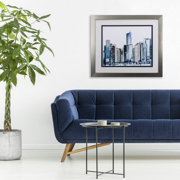 Skyline II Watercolor Framed Art