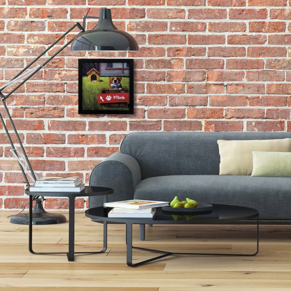 Dog House Air bnb Framed Art