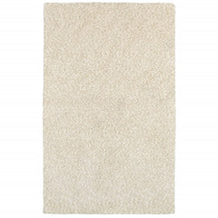 10’ x 13’ Modern Shag Ivory Indoor Area Rug