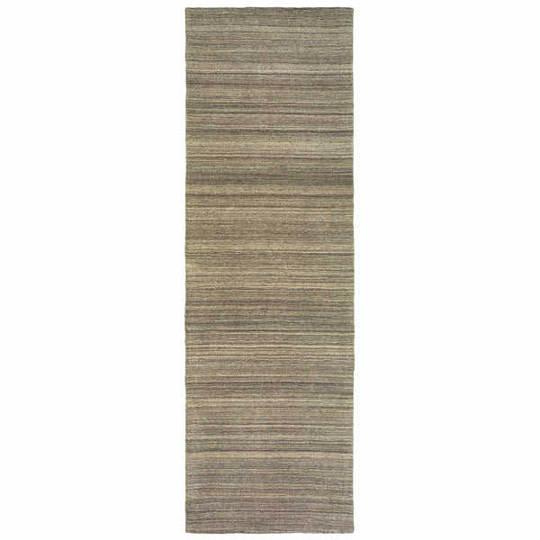 10'x13' Two-toned Brown and Beige Indoor Area Rug