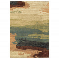 7’ x 9’ Modern Abstract Indoor Area Rug
