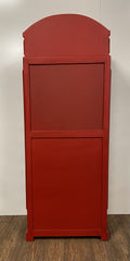Vintage Red Wooden Phone Booth Bar Cabinet