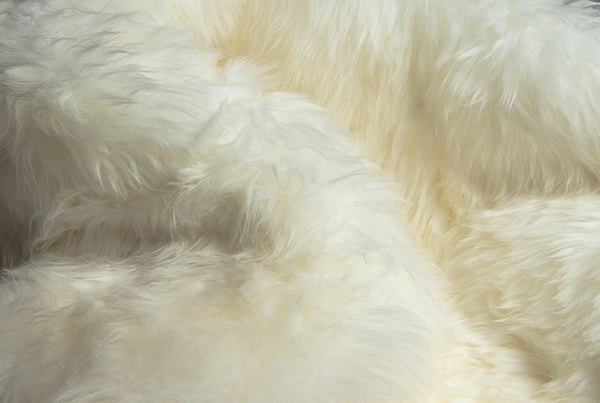 3' x 5' Natural Rectangular Sheepskin Area Rug