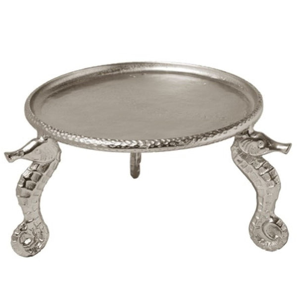 Traditional Silver Seahorse Stand