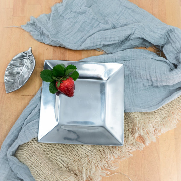 Square Shaped Silver Plate