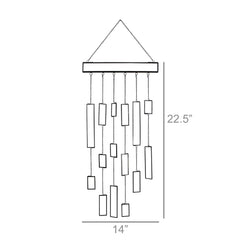 Leaded Glass Modern Wall Hanging