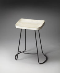Backless Wood Counter Stool