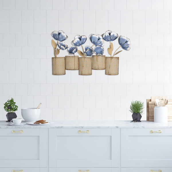 Metal Flower Pots Wall Decor