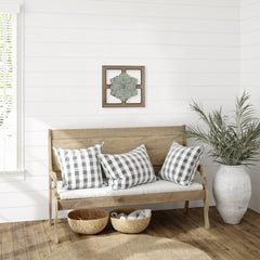 Green Floral Wood and Metal Wall Decor