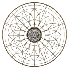Bohemian Gold Wire Mandala Wall Decor