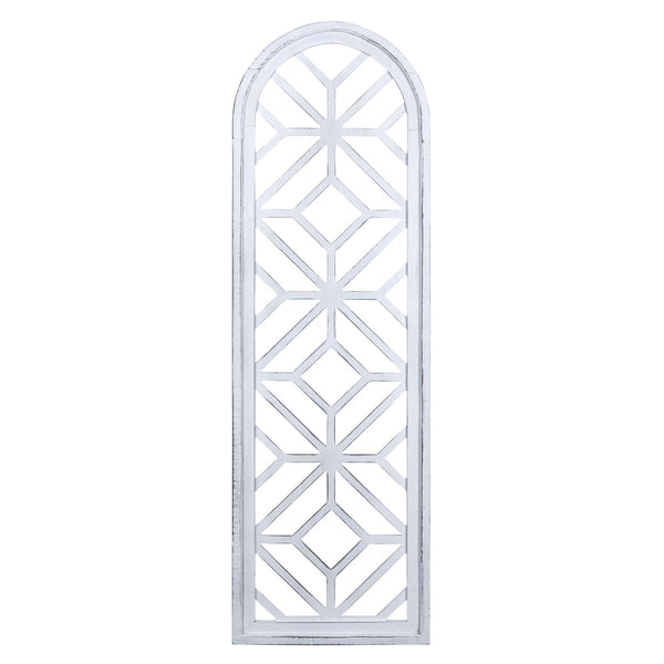 White Wooden Window Panel Wall Decor