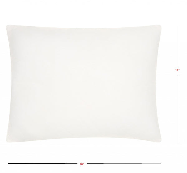14" x 20" Choice White Lumbar Pillow Insert