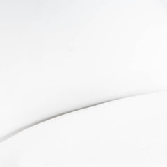 Silver and White Faux Leather Dining Chair