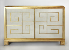 Bello Leather Console Cabinet