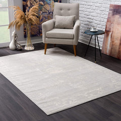 2’ x 18’ Modern Gray Distressed Runner Rug